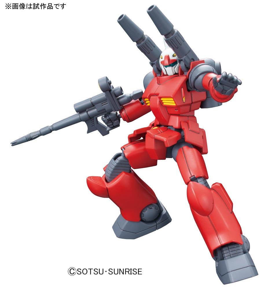 Gunpla HGUC 190 Mobile Suit Gundam RX-77-2 Guncannon 1/144 Colored Plastic Model 