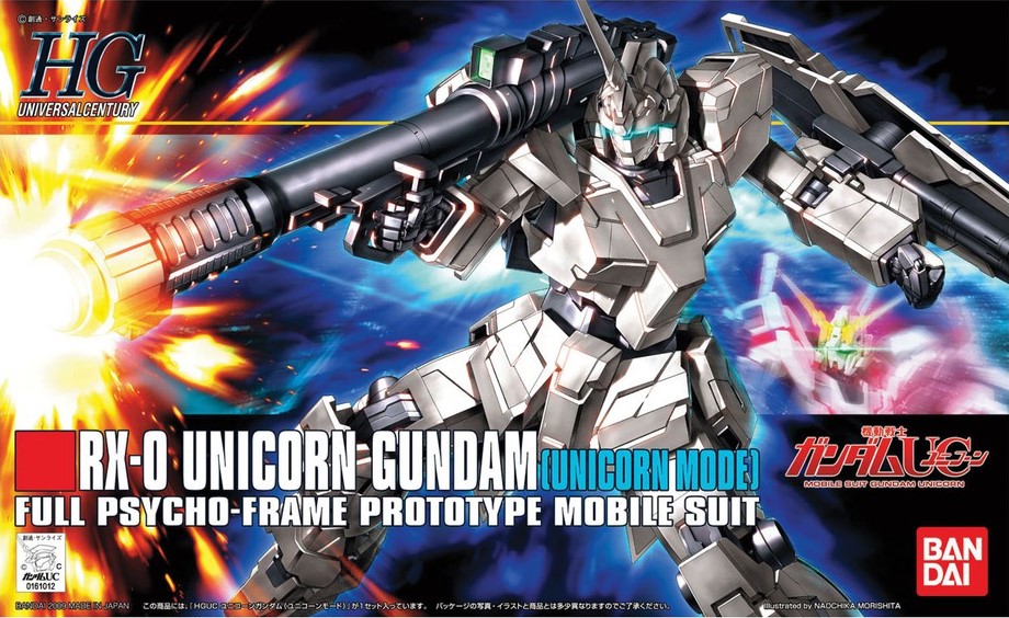 HGUC #101 RX-0 Unicorn Gundam (Unicorn Mode) - Gundam Pros