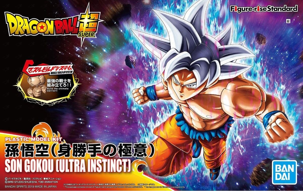 son goku ultra instinct model kit extra pieces
