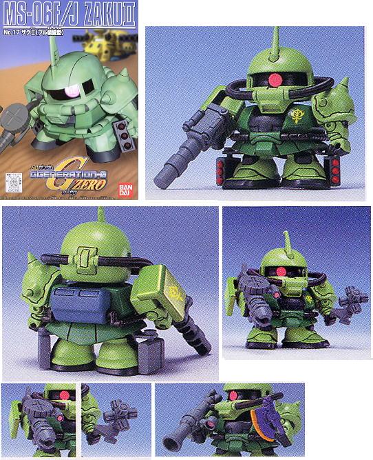 Sd G Generation 0 17 Ms 06f J Zaku Ii Gundam Pros