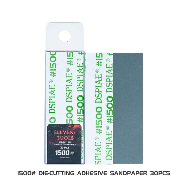 DSPIAE Die-Cutting Adhesive Sandpaper 1500 Grit - Gundam Pros