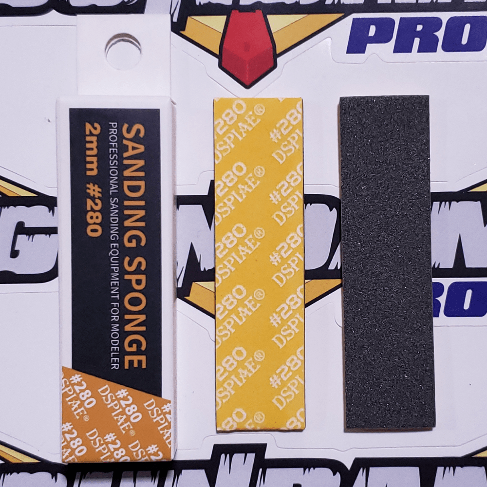 DSPIAE Sanding Sponge 2mm 280 Grit Gundam Pros