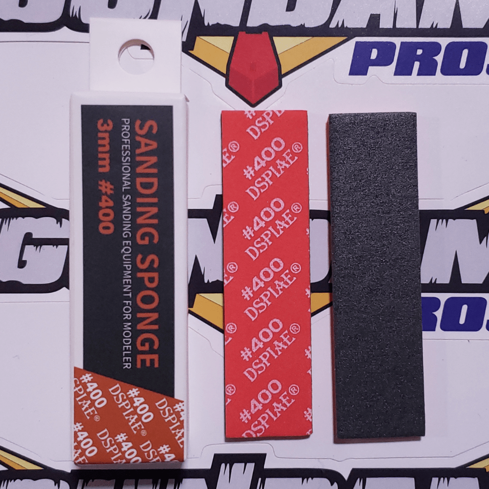 DSPIAE Sanding Sponge 3mm 400 Grit Gundam Pros