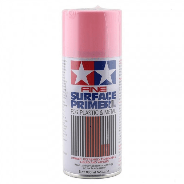 Tamiya Fine Surface Primer Paint Pink 180ml Gundam Pros