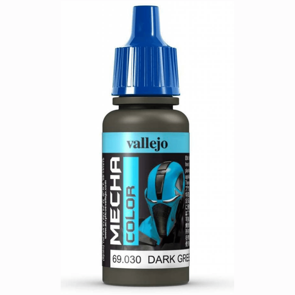 Vallejo 69030 Dark Green Mecha Color 17ml Bottle - Gundam Pros