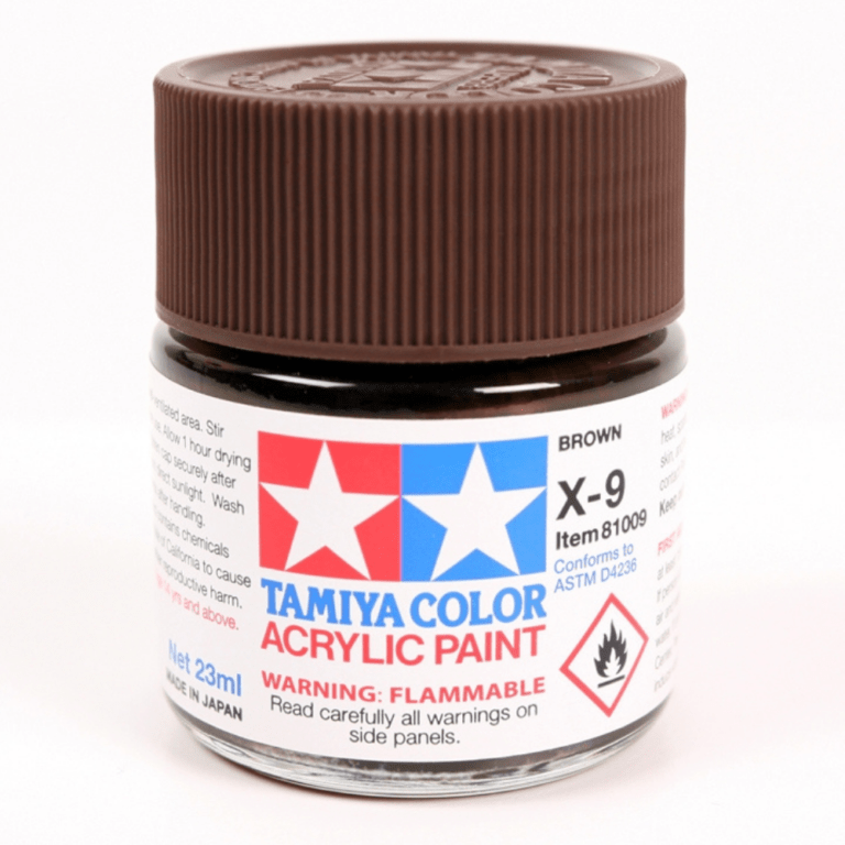 X-9 Brown Tamiya Acrylic 23ml Bottle - Gundam Pros