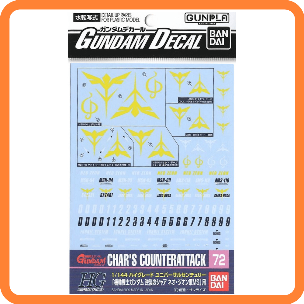 Decal #72 1/144 Char's Counterattack Series (Neo Zeon)