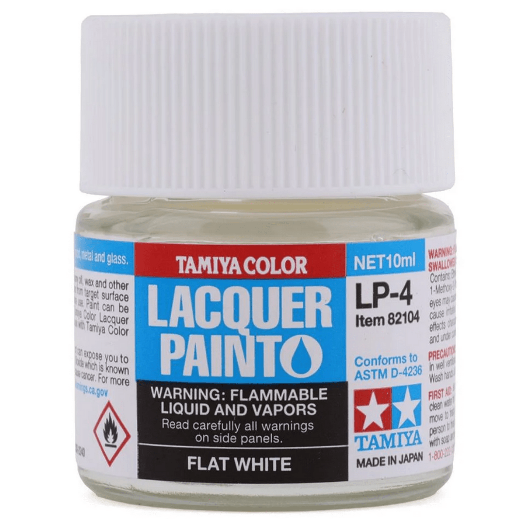 LP4 Flat White Lacquer Paint 10ml Bottle Gundam Pros