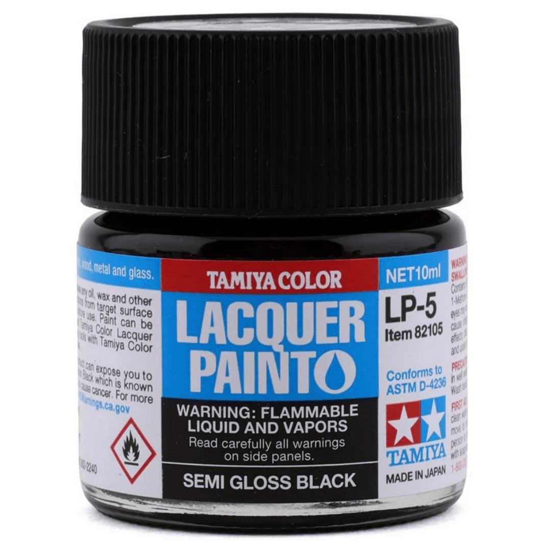 LP5 Semi Gloss Black Lacquer Paint 10ml Bottle Gundam Pros