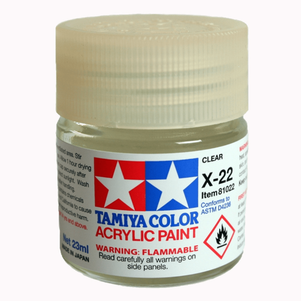 X-22 Clear Tamiya Acrylic 23ml - Gundam Pros