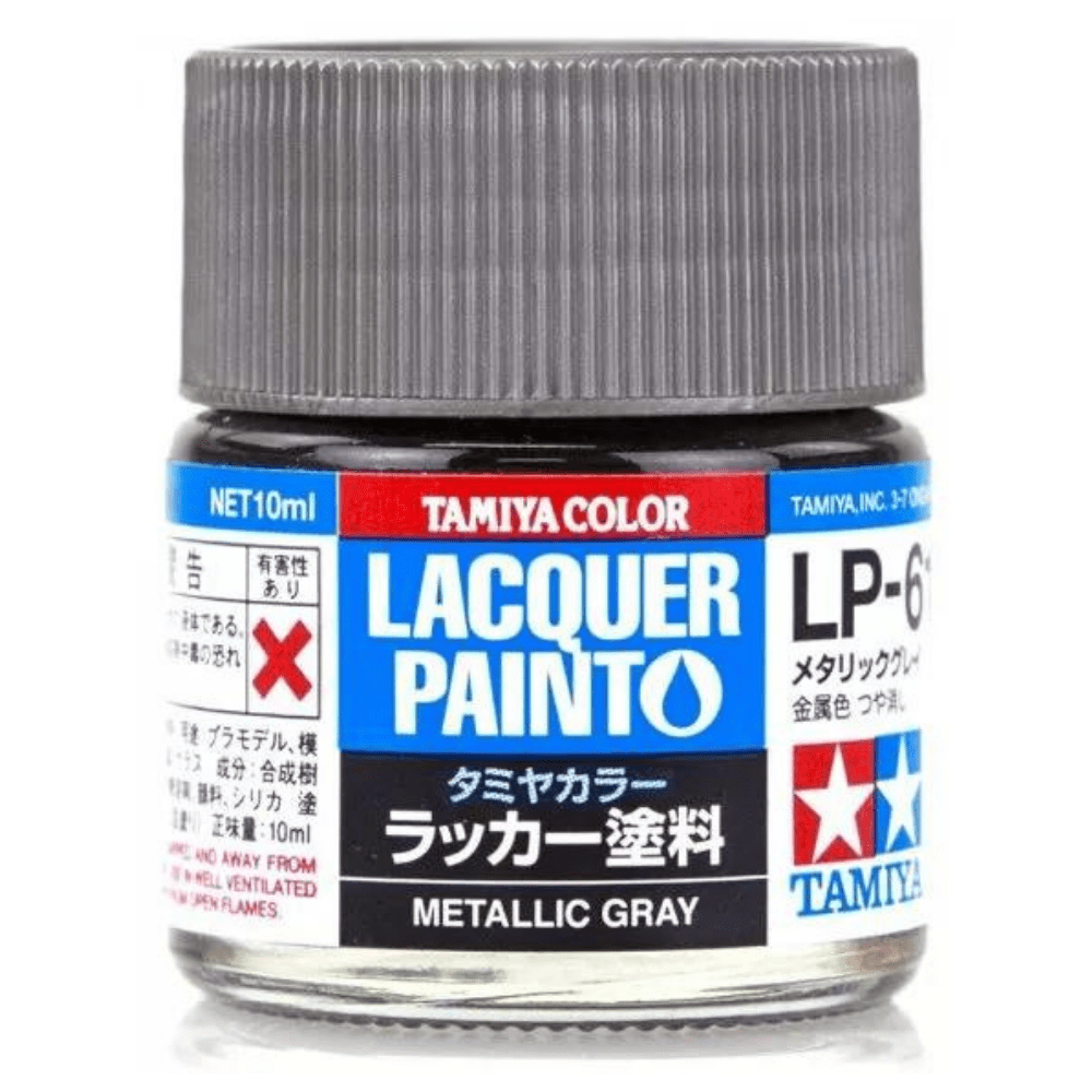LP61 Metallic Gray Lacquer Paint 10ml Bottle Gundam Pros