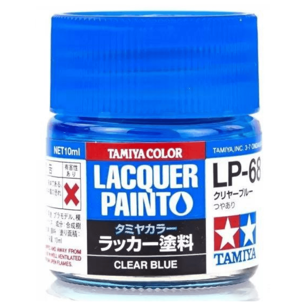 LP68 Clear Blue Lacquer Paint 10ml Bottle - Gundam Pros