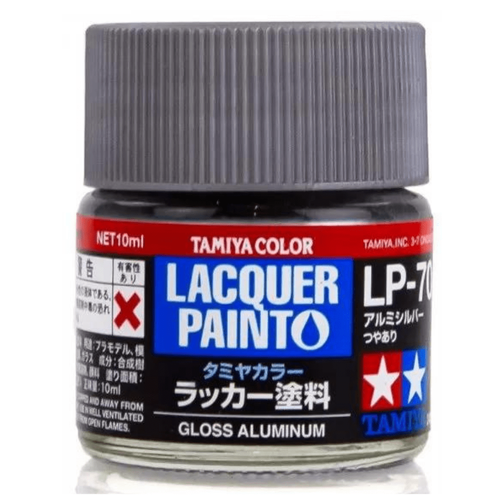 LP70 Gloss Aluminium Lacquer Paint 10ml Bottle - Gundam Pros