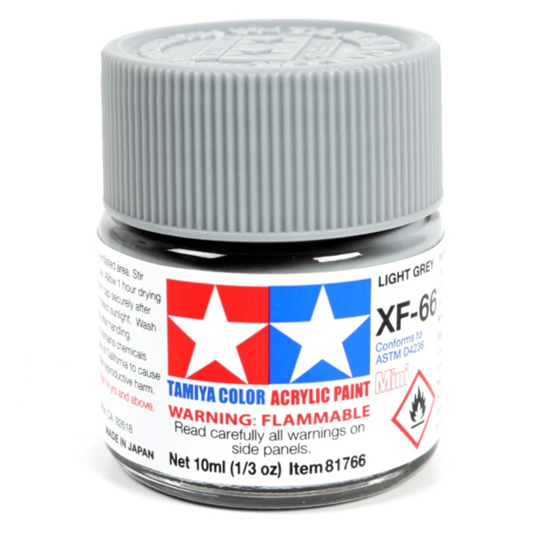 Xf 66 Light Grey Tamiya Acrylic 10ml Bottle Gundam Pros