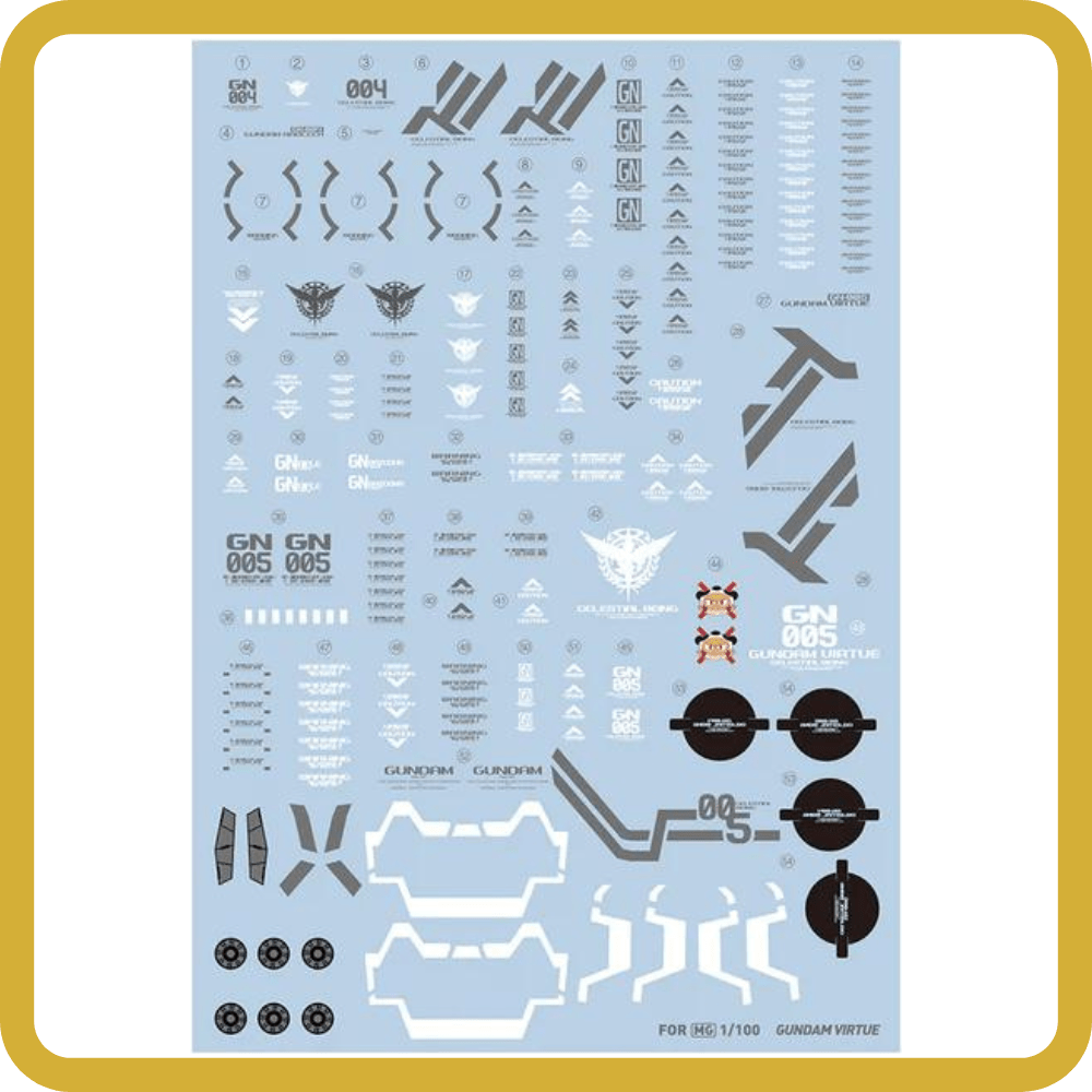 MG Gundam Virtue Water Decal Gundam Pros
